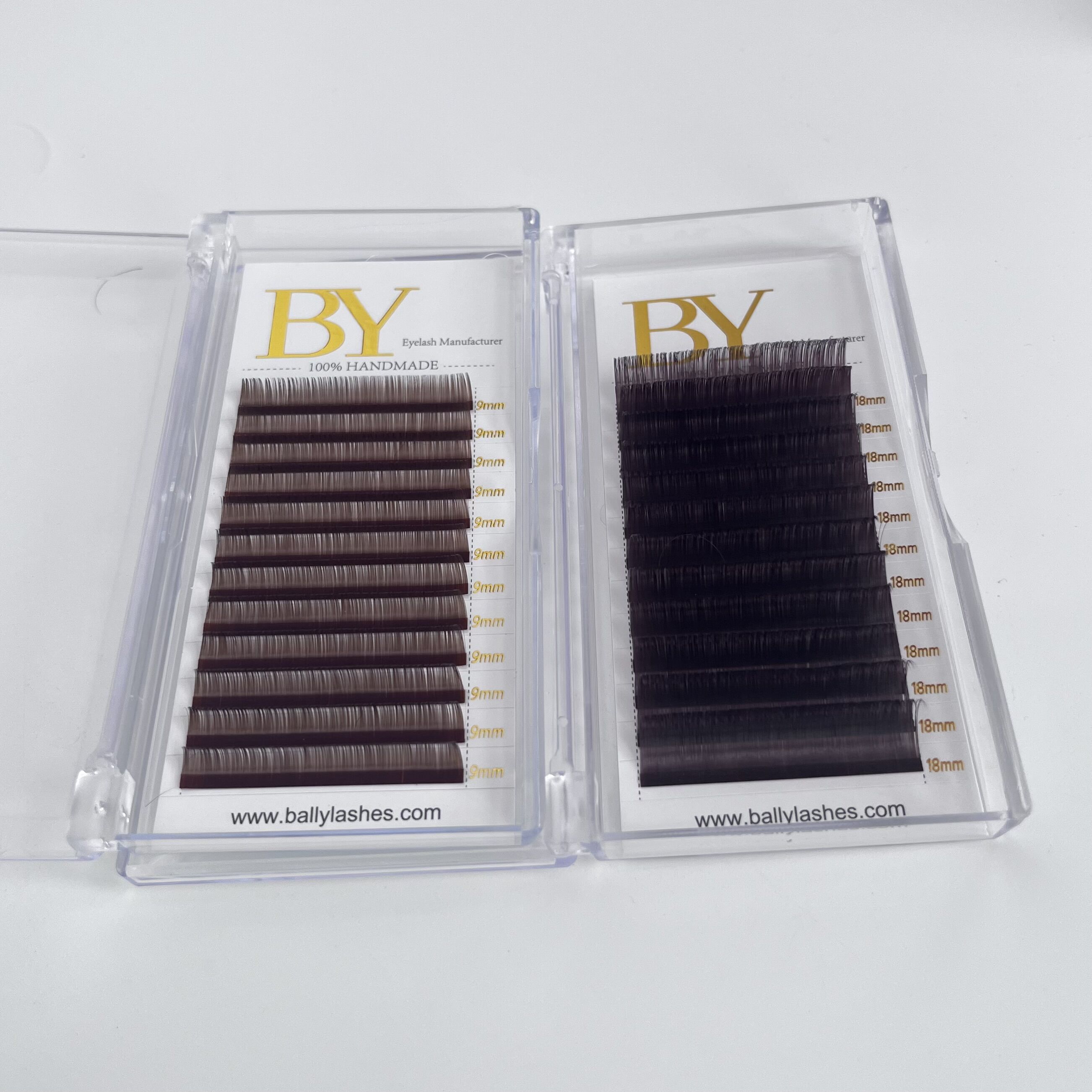 BY 0.03 Thickness Brown Volume Lashes