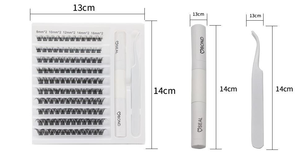 BY 8-16mix DIY clusters lashes