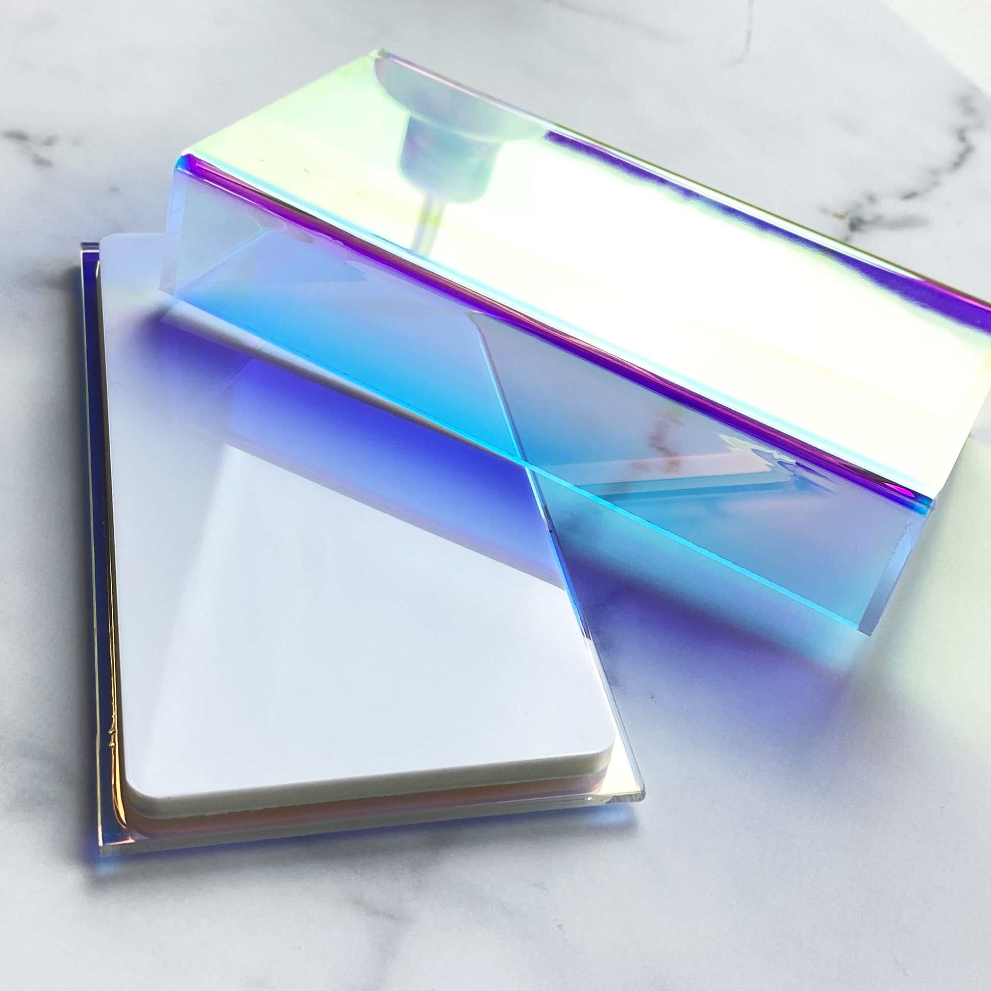 BY Color Acrylic Lash Tile Plate with cover eyelash holder organizer storage box