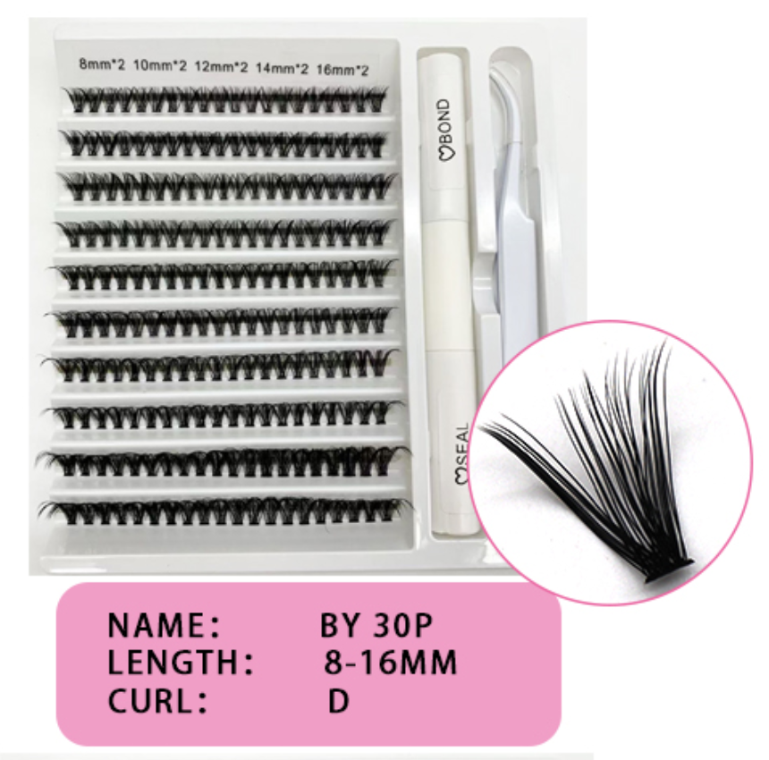 BY 8-16mix DIY clusters lashes